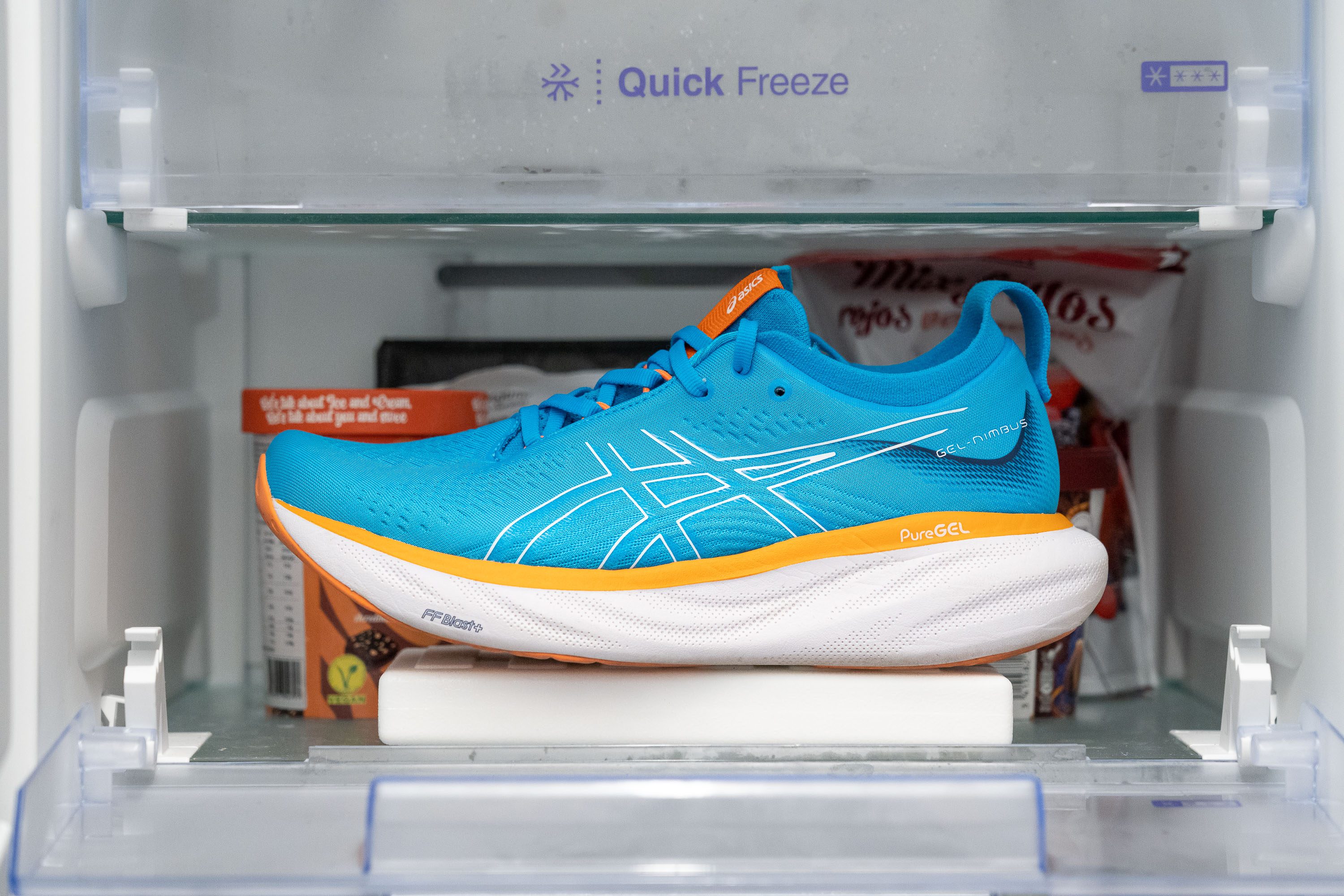 ASICS Gel Nimbus 25 Midsole softness in cold