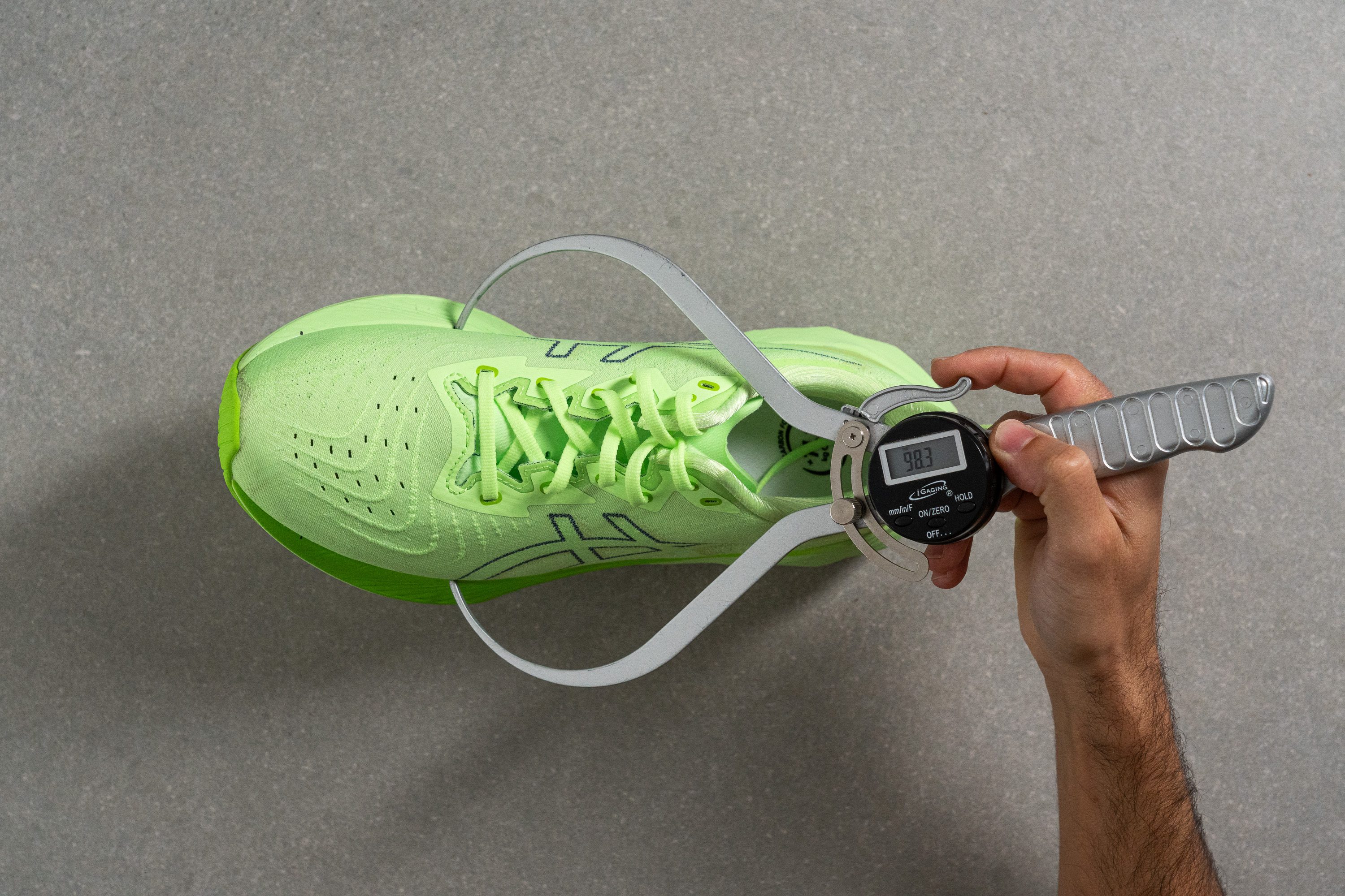 ASICS Novablast 4 Toebox width at the widest part