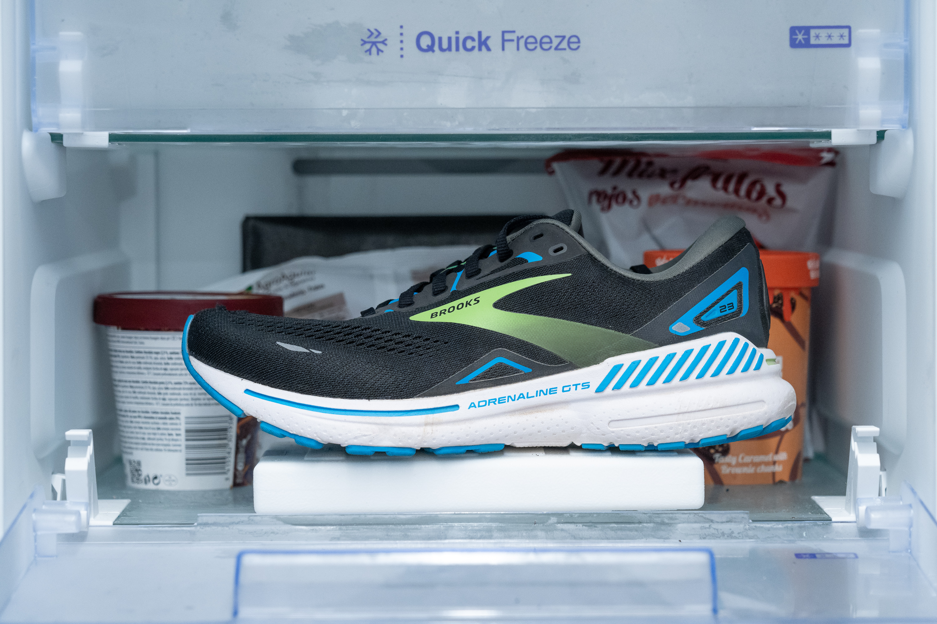 Brooks Adrenaline GTS 23 Difference in midsole softness in cold